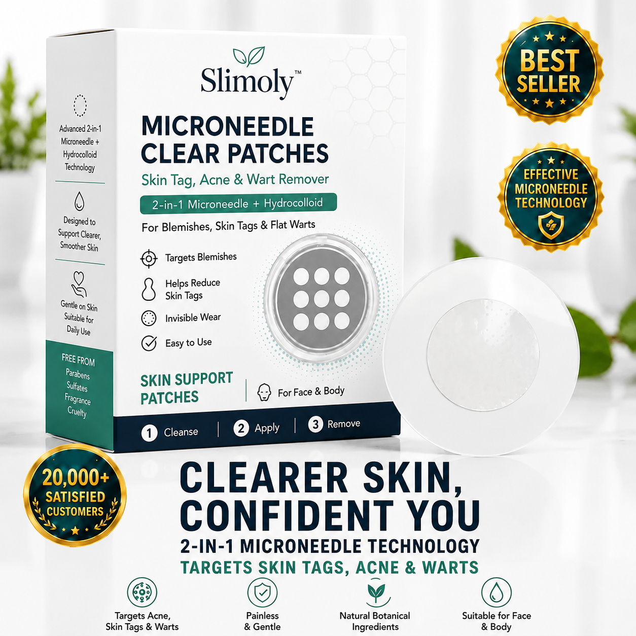 ✨Slimoly® Hydrocolloid Patch Invisible Patches for Face & Body
