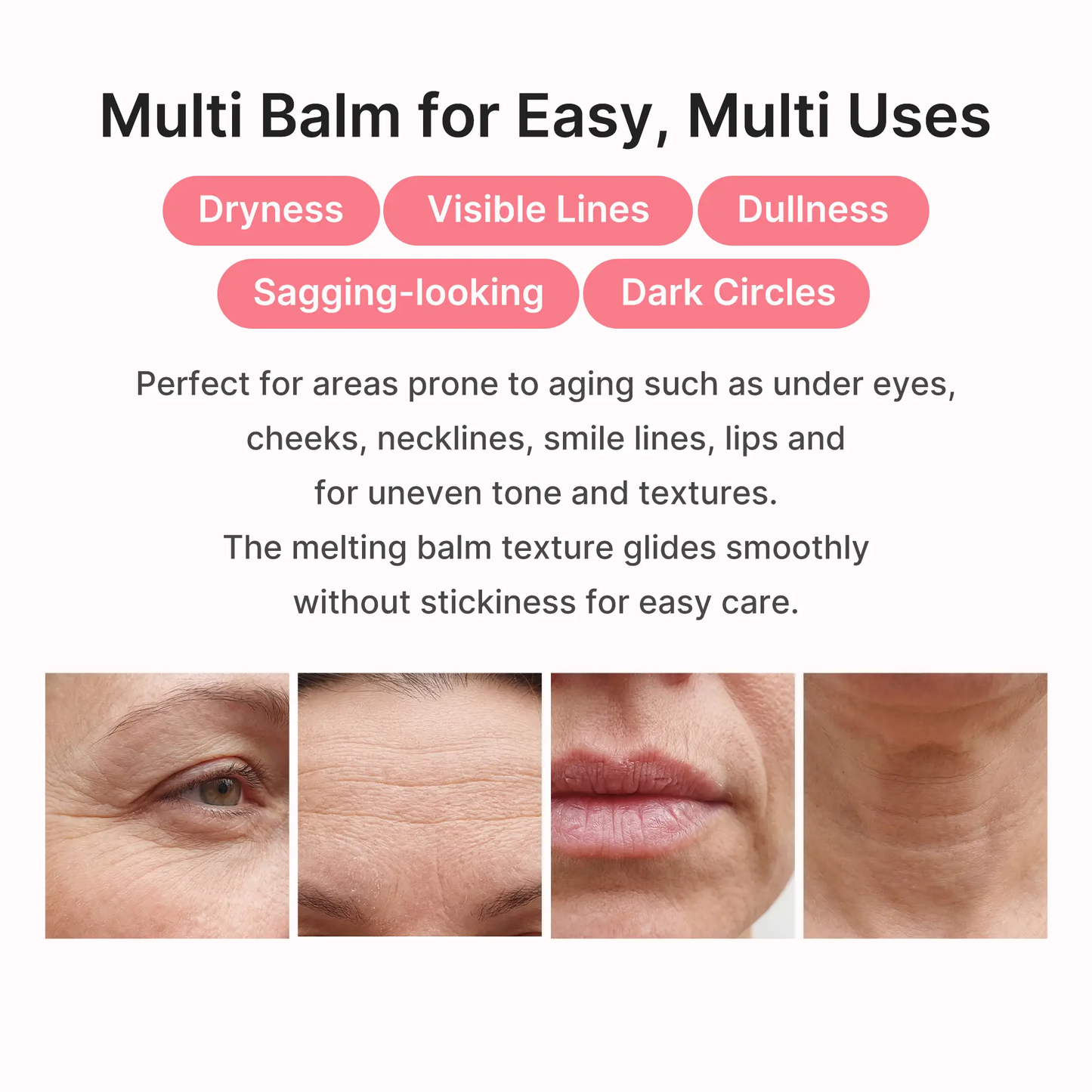 💗LOVILDS PDRN & Pink Collagen Solid Serum Multi-Stick | All-In-One Anti-Aging Volume Treatment for Face, Eyes & Neck