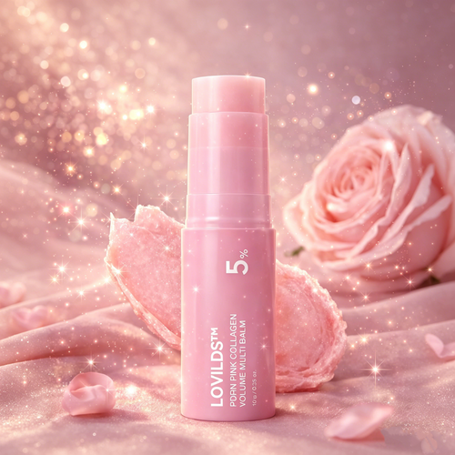 💗LOVILDS PDRN & Pink Collagen Solid Serum Multi-Stick | All-In-One Anti-Aging Volume Treatment for Face, Eyes & Neck